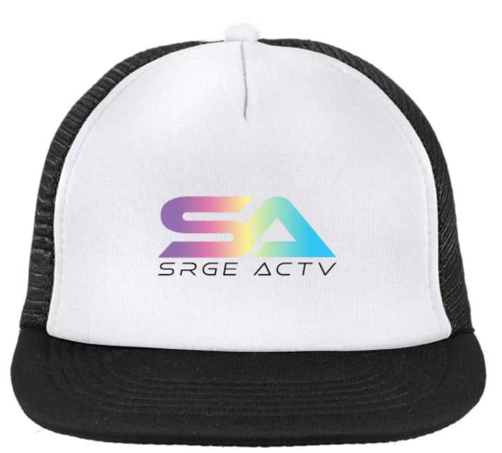 SRGE ACTV Trucker Hat Black/White Tropical